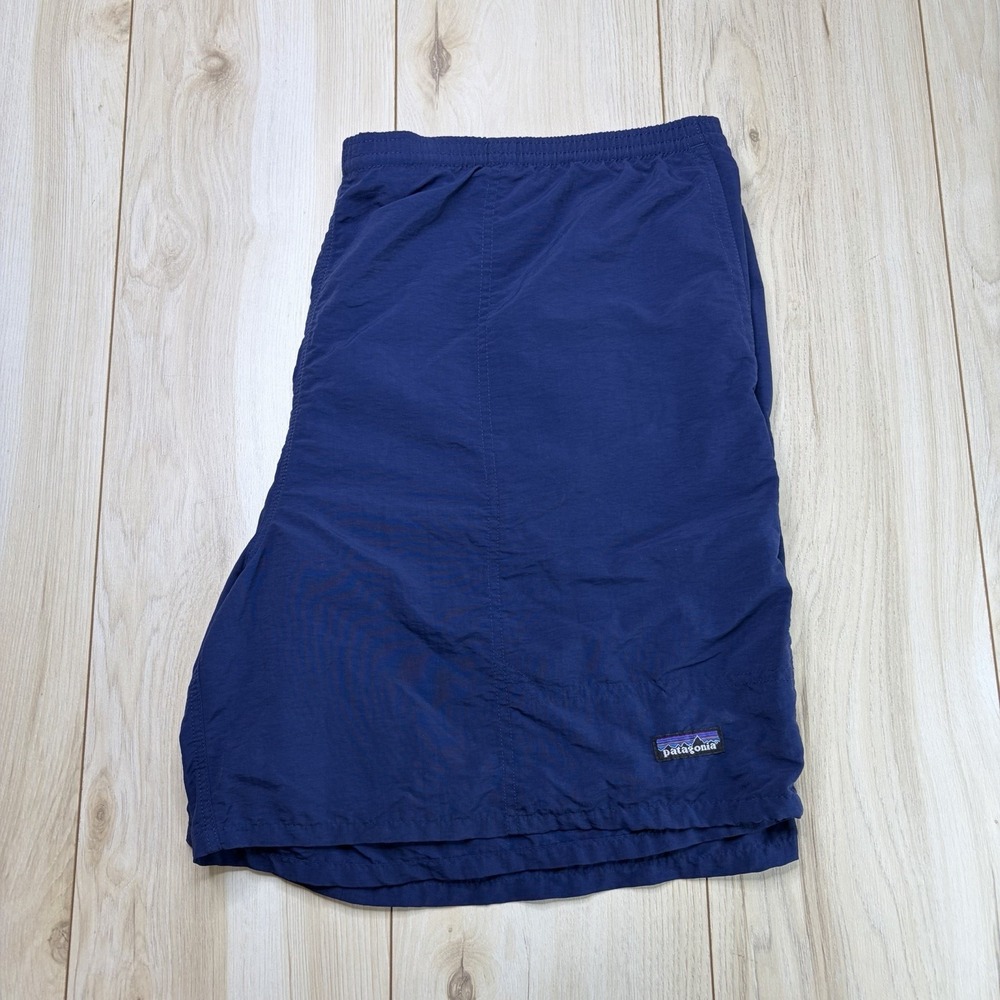 Patagonia Baggies Shorts Mens XXL Blue Elastic Waist Mesh Lined